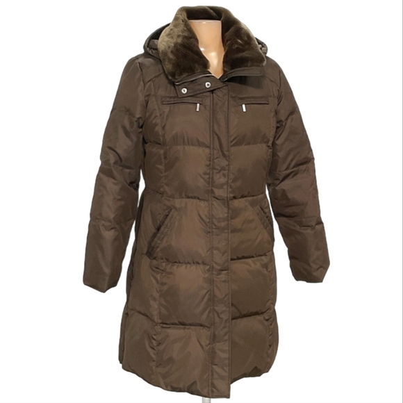 MICHAEL Michael Kors Jackets & Blazers - MICHAEL Michael Kors chocolate brown midi puffer jacket size 3X